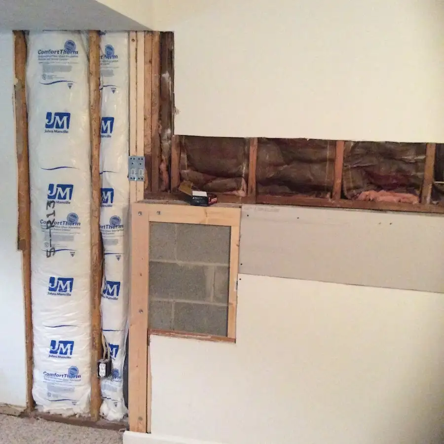 Wall insulation replacement during Odor Removal & Deodorization in Rockville